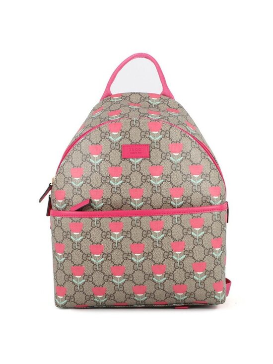Gucci Backpack GG Supreme Flower Print Children Kids Kim Seungyoung main image 7